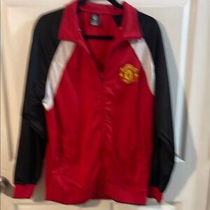Men's Red and Black Lightweight Jacket